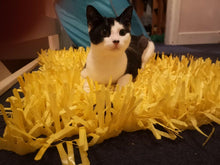 Load image into Gallery viewer, CATMAT YELLOW Tissue Paper Grass Cat Mat (pack of 2) CLEARANCE ADD-ON Item - Catmats, Tunnels, Springs and Things