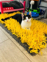Load image into Gallery viewer, CATMAT YELLOW Tissue Paper Grass Cat Mat (pack of 2) CLEARANCE ADD-ON Item - Catmats, Tunnels, Springs and Things