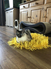Load image into Gallery viewer, CATMAT YELLOW Tissue Paper Grass Cat Mat (pack of 2) CLEARANCE ADD-ON Item - Catmats, Tunnels, Springs and Things