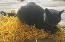 Load image into Gallery viewer, CATMAT YELLOW Tissue Paper Grass Cat Mat (pack of 2) CLEARANCE ADD-ON Item - Catmats, Tunnels, Springs and Things