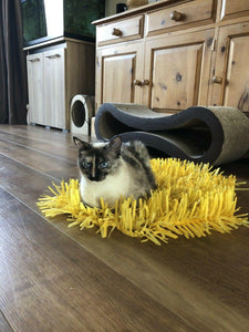 CATMAT YELLOW Tissue Paper Grass Cat Mat (pack of 2) CLEARANCE ADD-ON Item - Catmats, Tunnels, Springs and Things